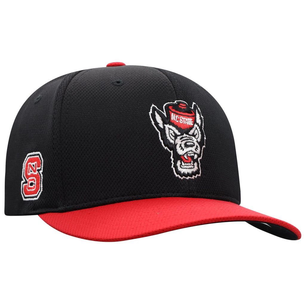 NC State Wolfpack Top of the World Reflex Fitted Hat - Black